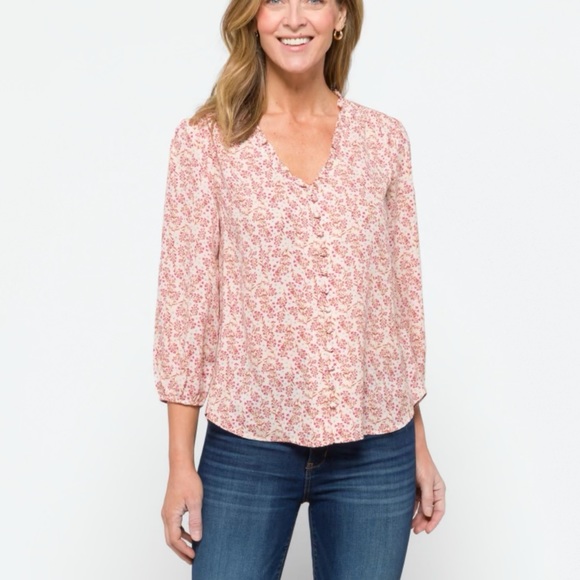 LUSHKendra Button Down BlouseXL | Off-White - Picture 2 of 6